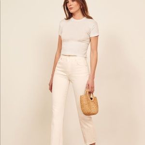 NWT Reformation Liza High Straight Crop